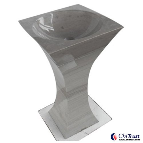 Gray wooden vein stone basin CT417A